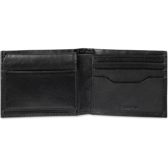 Men's RFID Leather Minimalist Bifold Wallet with Multiple Card Slots - Picture 4 of 7